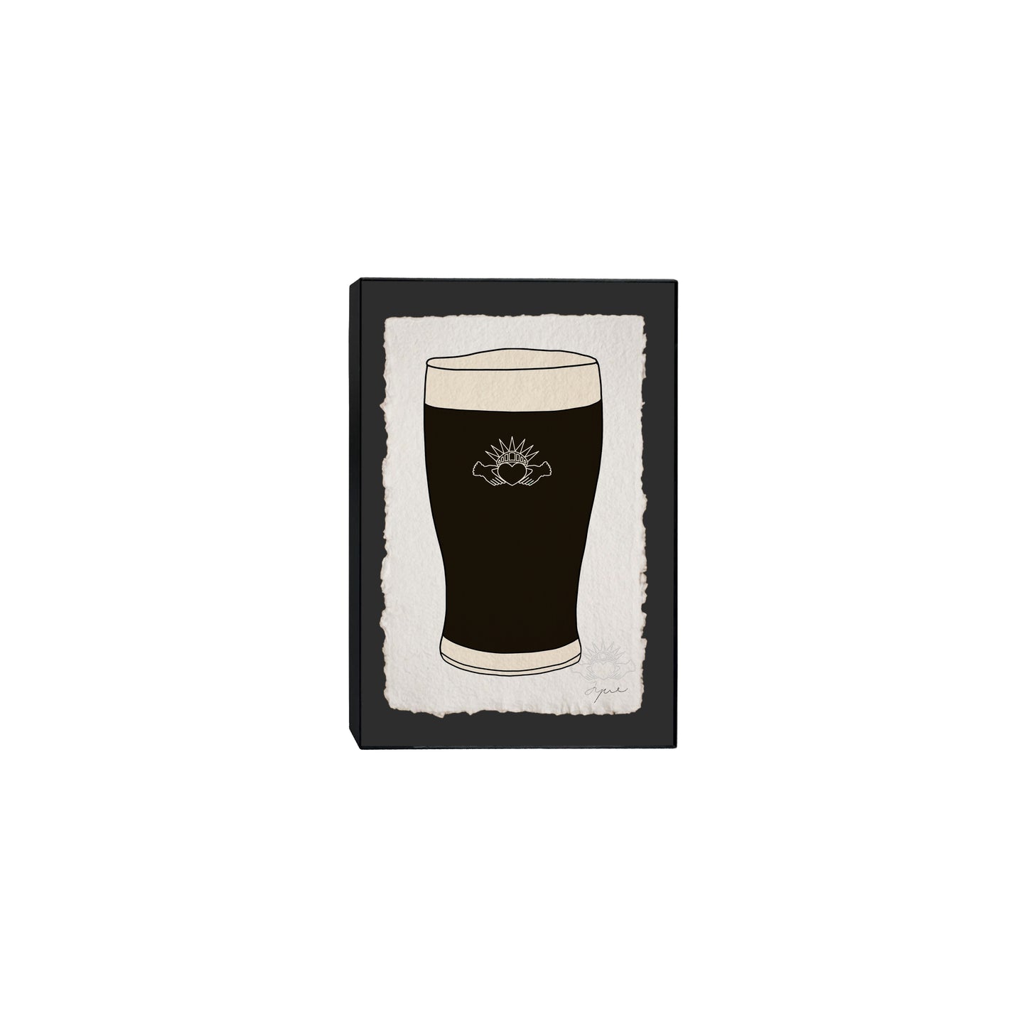 FYRNE GUINNESS SMALL FRAMED PRINT 5x7