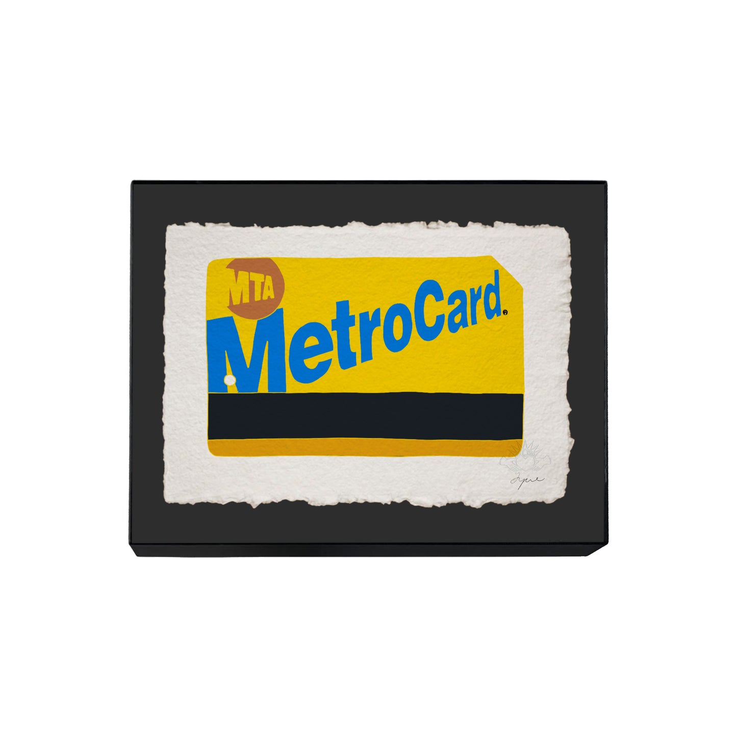 NEW YORK CITY METROCARD MEDIUM FRAMED PRINT 10x8