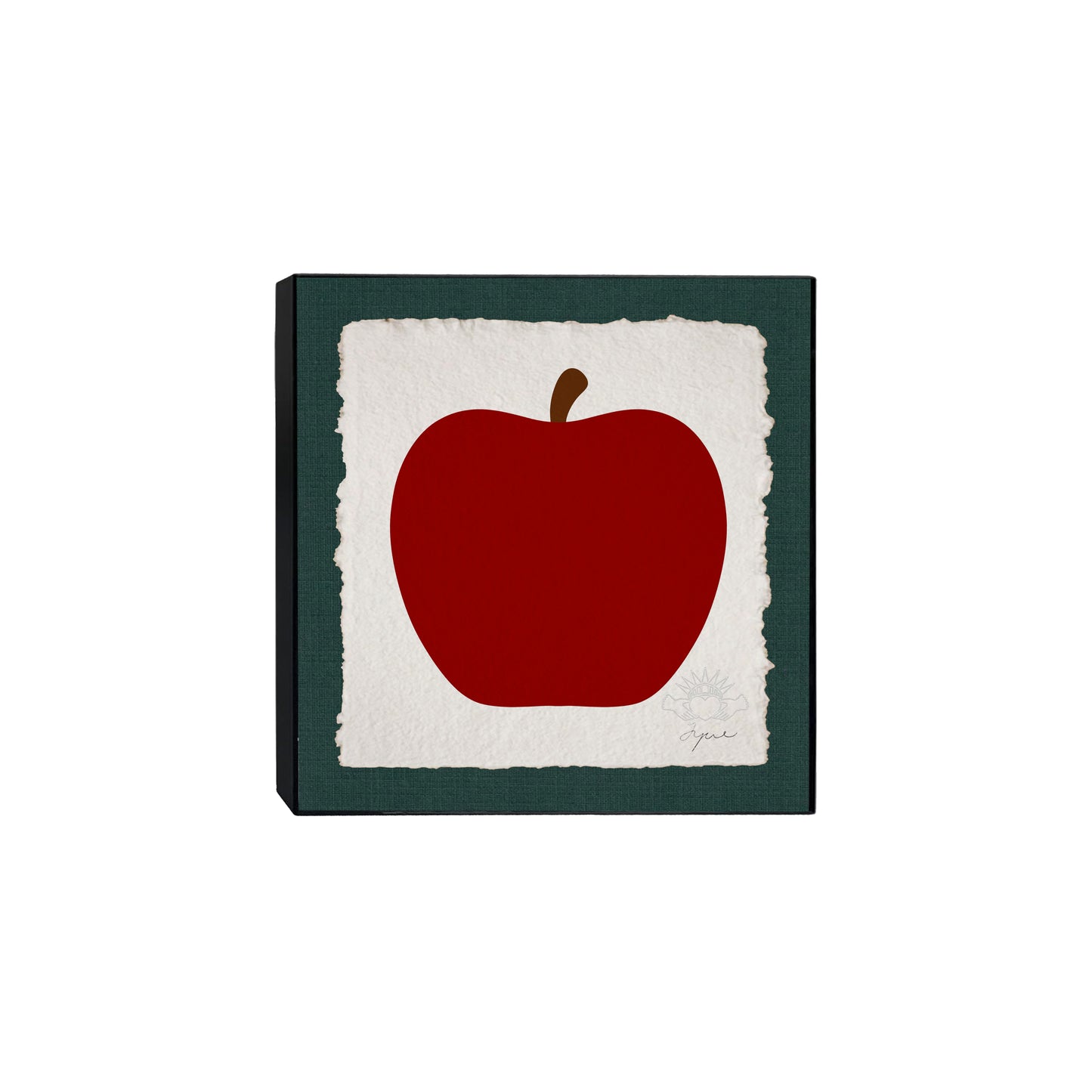 BIG APPLE MEDIUM FRAMED PRINT 8x8