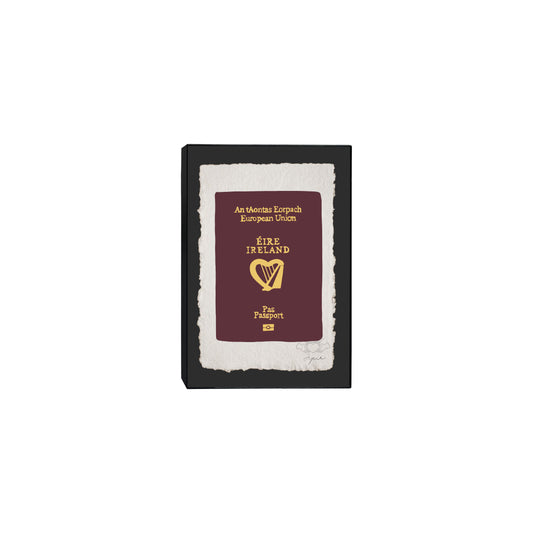 IRISH PASSPORT IRELAND SMALL FRAMED PRINT 5x7