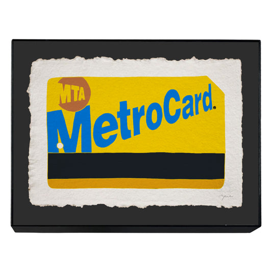 NEW YORK CITY METROCARD LARGE FRAMED PRINT 14x11