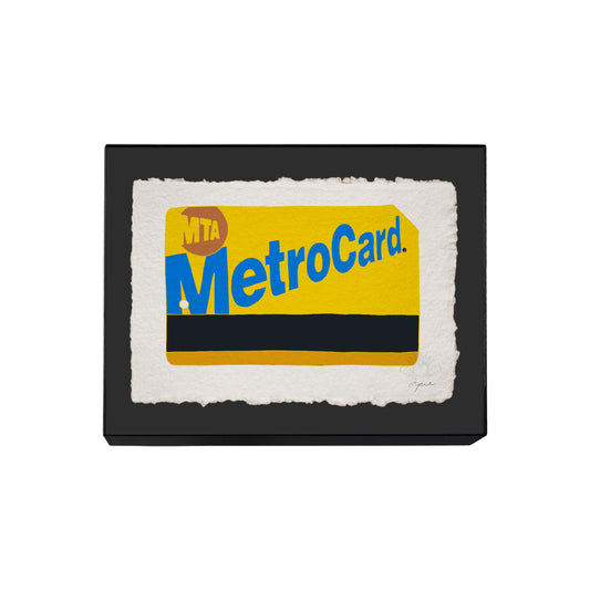 NEW YORK CITY METROCARD MEDIUM FRAMED PRINT 10x8