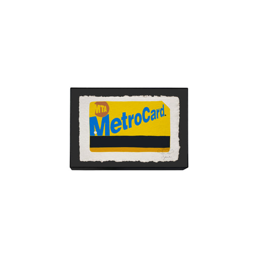 NEW YORK CITY METROCARD SMALL FRAMED PRINT 7x5